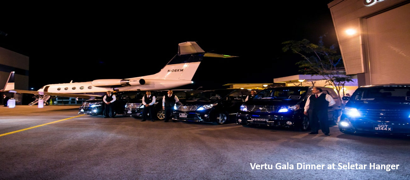 Vertu Gala Dinner at Seletar Hanger